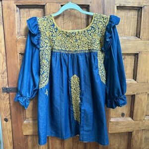 Mi Golondrina Fernanda blouse size large org. $295 like new!